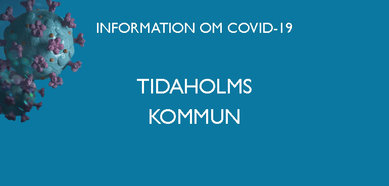 Text: Information från Tidaholms kommun, coronavirus (covid-19)
